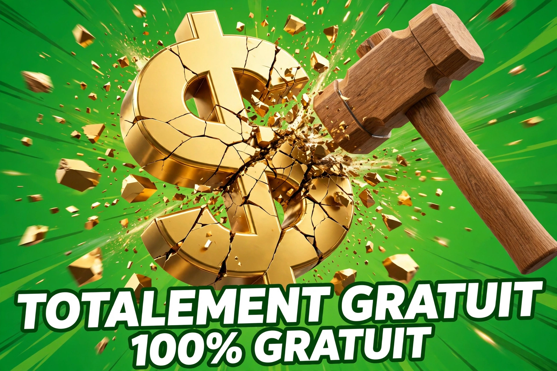 Totalement Gratuit - $ brisé au marteau
